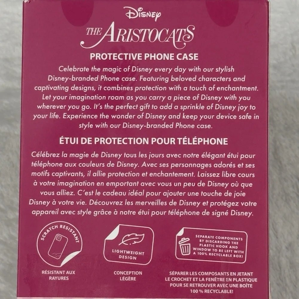 Disney Aristocats iPhone 16‎ Pro Max Case Hearts Kittens Cats Fast Charging New